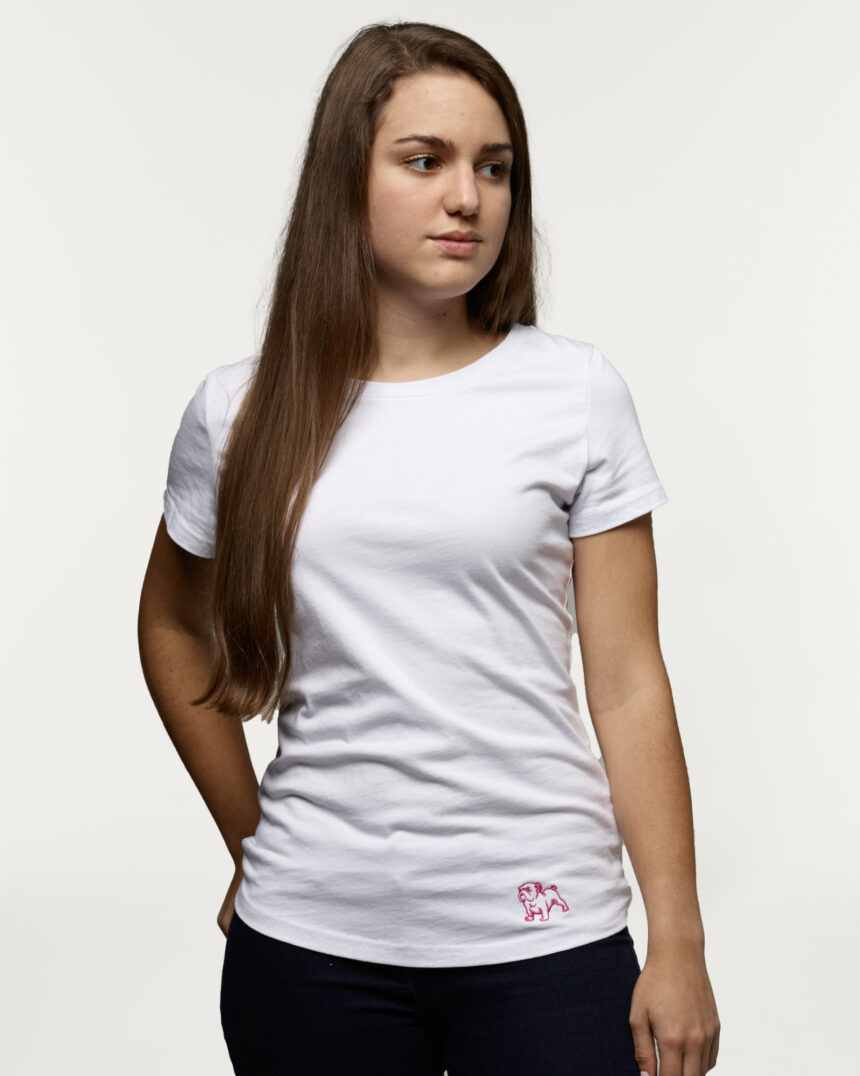 Girls Heritage Embroidered Ts - White
